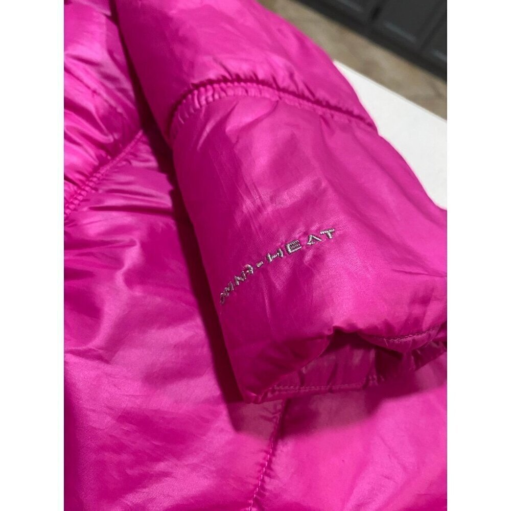 Girl’s XL Columbia Omni-Heat Puffer Jacket Zip-Up Hot Pink - Picture 5 of 11